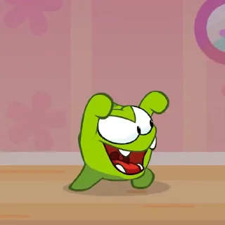 💚 emoji 'Om Nom Stories | @iStickerLand, Telegram sticker 6 of 50