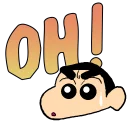 😮 emoji Shin-chan en galego Telegram sticker 8 of 74