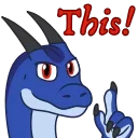 ☝️ emoji Glax Animated Telegram sticker 15 of 50