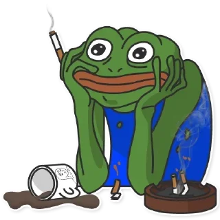 🚬 emoji Pepe Telegram sticker 17 of 24