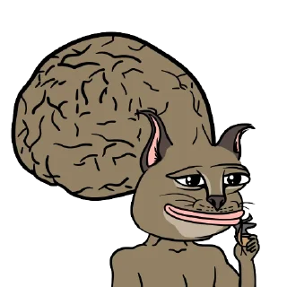 🧠 emoji Big Floppa Telegram sticker 17 of 42