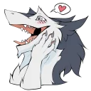 😃 emoji Northern Sergal Telegram sticker 11 of 15