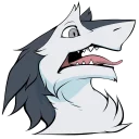 😧 emoji Northern Sergal Telegram sticker 8 of 15