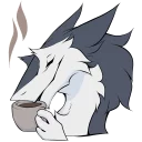 ☕ emoji Northern Sergal Telegram sticker 10 of 15