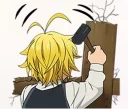 🔨 emoji Meliodas Telegram sticker 17 of 36