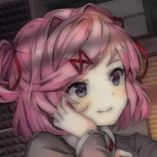 🌟 emoji Доки доки Нацуки Telegram sticker 8 of 20