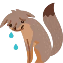 😓 emoji Facebook Foxes Telegram sticker 15 of 30
