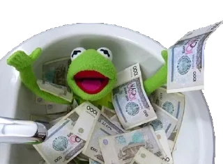 💰 emoji Kermit @FranceCanal Telegram sticker 11 of 34