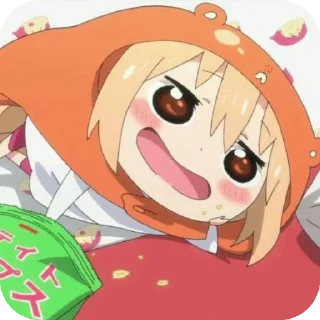 🤭 emoji UMARUUU ←⁠(⁠*⁠꒪⁠ヮ⁠꒪⁠*⁠) Telegram sticker 12 of 78