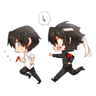 🔪 emoji 「Ayano Aishi」🖤 Telegram sticker 23 of 36