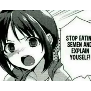 Sticker from Manga Panel