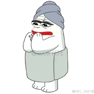 🐸 emoji Bear Pepe's @PEPE_CREATOR @EDVIN_1 Telegram sticker 8 of 120
