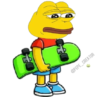 🐸 emoji Bear Pepe's @PEPE_CREATOR @EDVIN_1 Telegram sticker 24 of 120