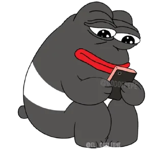 🐸 emoji Bare Pepe's @EL_CARLEONE @MEHDI_HANNIBAL Telegram sticker 10 of 117