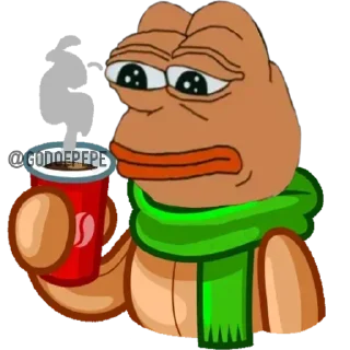 🐸 emoji Bear Pepe's @PEPE_CREATOR @EDVIN_1 Telegram sticker 22 of 120