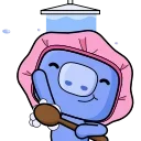 Sticker from Wumpus & Co: Daily Routine | @discord_stickers