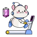 🏃‍♂️ emoji Wumpus & Co: Daily Routine | @discord_stickers Telegram sticker 10 of 29