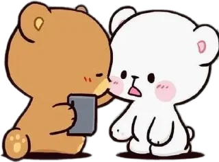 🌟 emoji Mocha and milk 🫶🏻 Telegram sticker 9 of 36