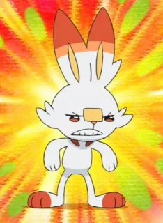 😠 emoji Scorbunny💖💖💖 Telegram sticker 7 of 32