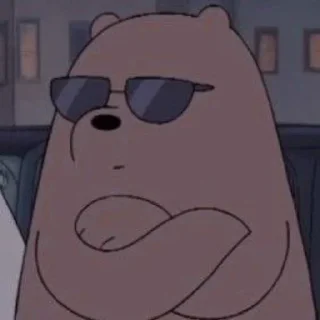 😎 emoji bare bears Telegram sticker 16 of 115