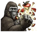 🍎 emoji Gorilla Gorilla Telegram sticker 14 of 40