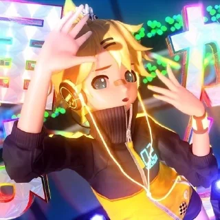 ⭐ emoji ~ Kagamine Len ~ Telegram sticker 23 of 47