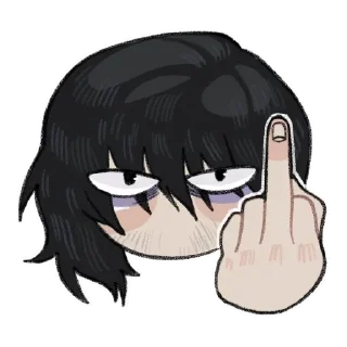 🖕 emoji Shota Aizawa Telegram sticker 19 of 106