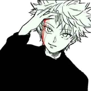 😏 emoji Killua @R666d1 Telegram sticker 17 of 65