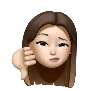 👎 emoji anna🍍 Telegram sticker 17 of 30