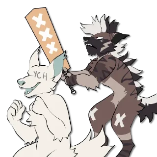 😠 emoji Switch Hyena Telegram sticker 8 of 67