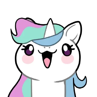 🍰 emoji Derp Celestia Telegram sticker 1 of 13