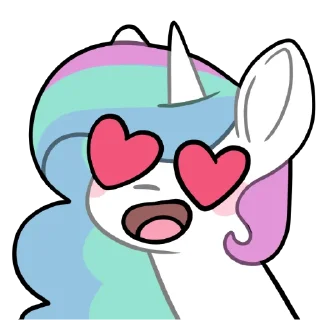 ❤️ emoji Derp Celestia Telegram sticker 10 of 13
