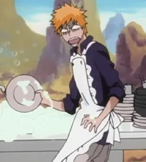 😦 emoji Bleach Telegram sticker 21 of 67