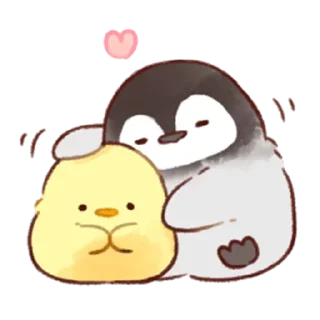 ❤️ emoji Soft and cute chick Telegram sticker 10 of 40