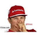 Sticker from Kimi Räikkönen - F1iran.com