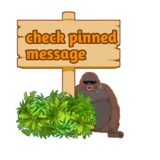 📌 emoji LE MONKE Telegram sticker 4 of 10