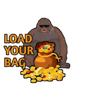 👝 emoji LE MONKE Telegram sticker 10 of 10