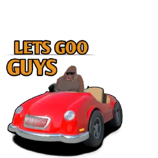 🚘 emoji LE MONKE Telegram sticker 8 of 10