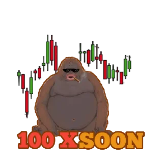 💯 emoji LE MONKE Telegram sticker 2 of 10