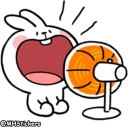 😆 emoji @MHStickers Spoiled Rabbit Summer Telegram sticker 16 of 41