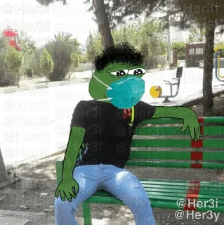 🐸 emoji Pepe <3> 🐸 @Pepe_Her3i Telegram sticker 18 of 120