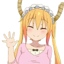 ✋ emoji Kobayashi-san@Nekostickerss Telegram sticker 5 of 119