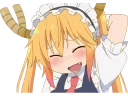 😚 emoji Kobayashi-san@Nekostickerss Telegram sticker 11 of 119