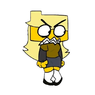 🌟 emoji ୨୧ㅤִ ㅤׄ  Meri from fnfㅤׄ   🌼ㅤִ Telegram sticker 12 of 50