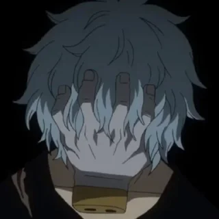 🤦‍♂ emoji ⚡️ Shigaraki tomura ⚡️⚡️ @flame_stickers ⚡️ Telegram sticker 6 of 77