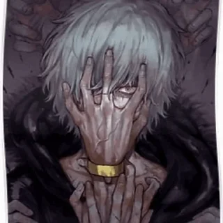 🤨 emoji ⚡️ Shigaraki tomura ⚡️⚡️ @flame_stickers ⚡️ Telegram sticker 7 of 77