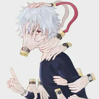 👆 emoji ⚡️ Shigaraki tomura ⚡️⚡️ @flame_stickers ⚡️ Telegram sticker 11 of 77