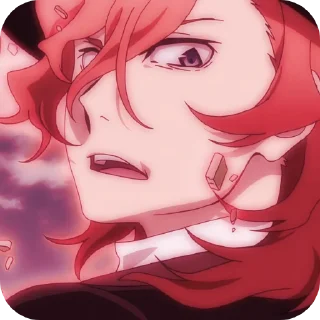 🍒 emoji Chuuya  🍒                            @HI_TS8 Telegram sticker 8 of 30