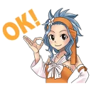 👌 emoji FAIRY TAIL @Nekostickerss Telegram sticker 19 of 41