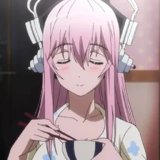 Sticker from super sonico @stickerspackanime